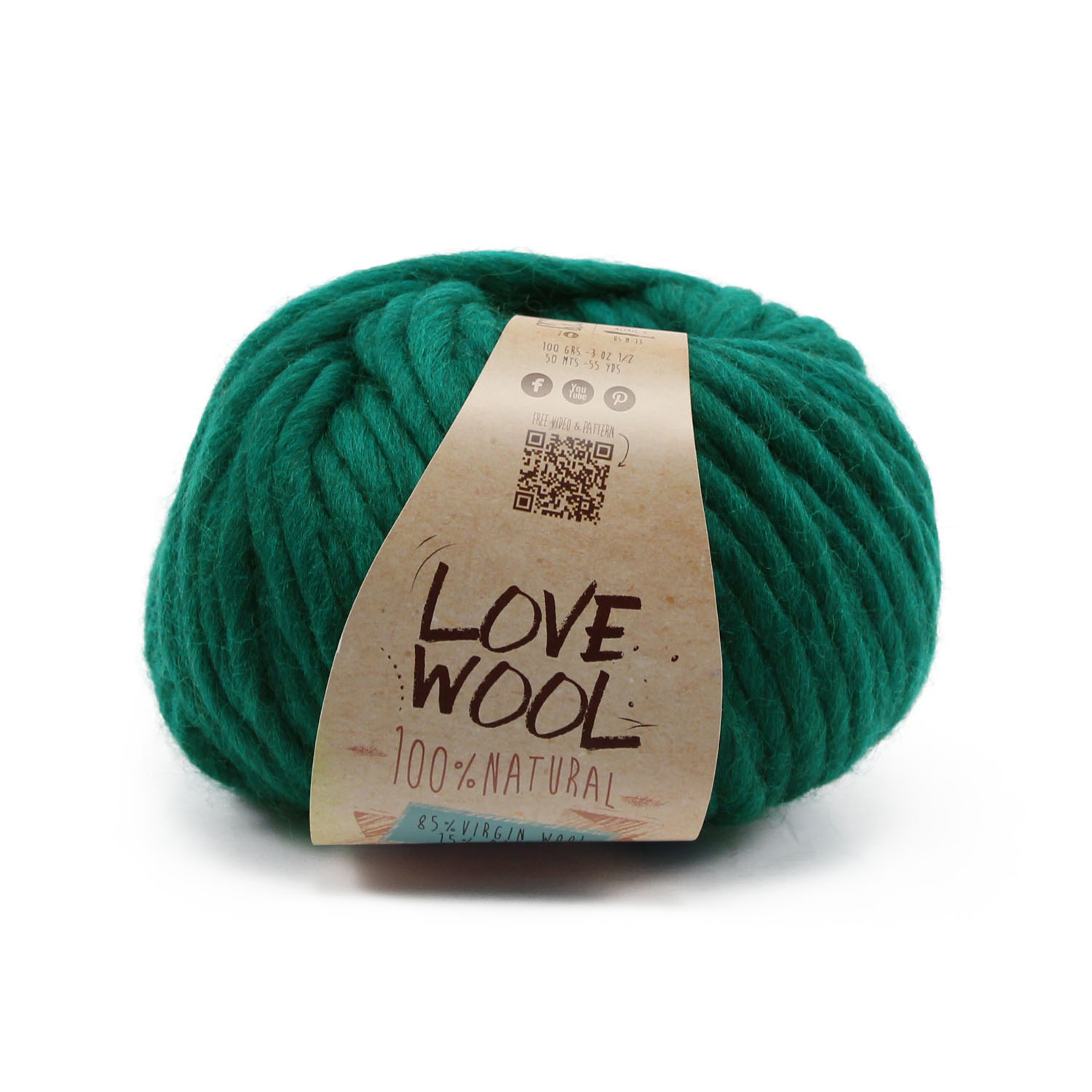 lanas-katia-love-wool-117-verde-esmeralda